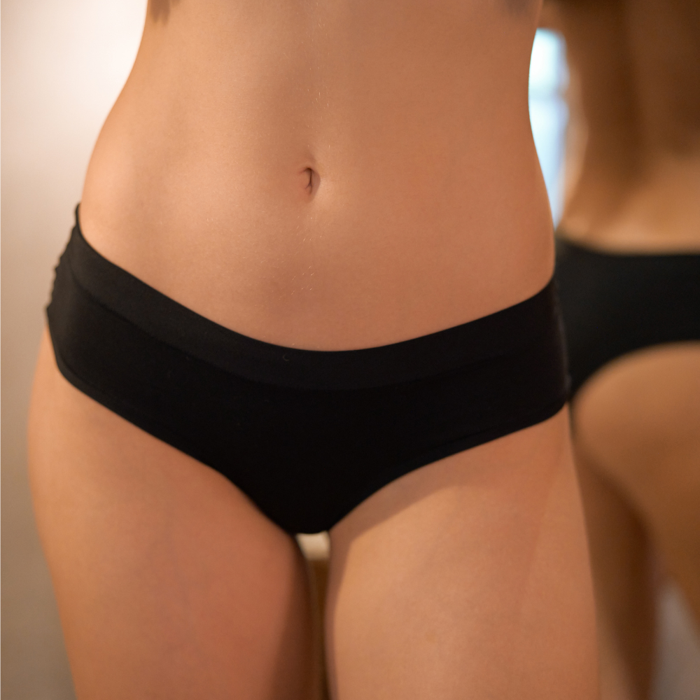 Culottes Duo Nature (Pack de 2 noire & nude)