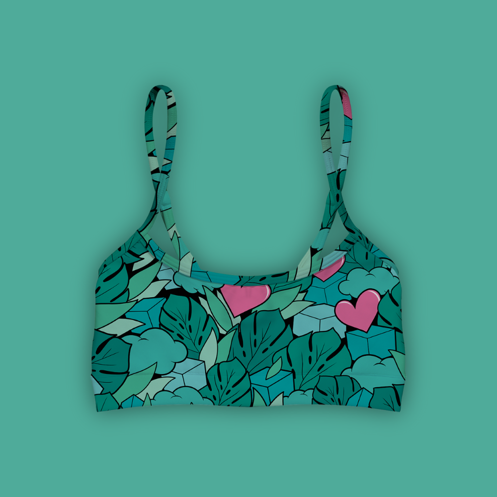 Brassière Bretelles Droites Jungle