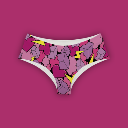 Monokini / Culotte Rose Électrique