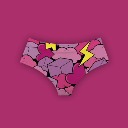 Monokini / Culotte Rose Électrique