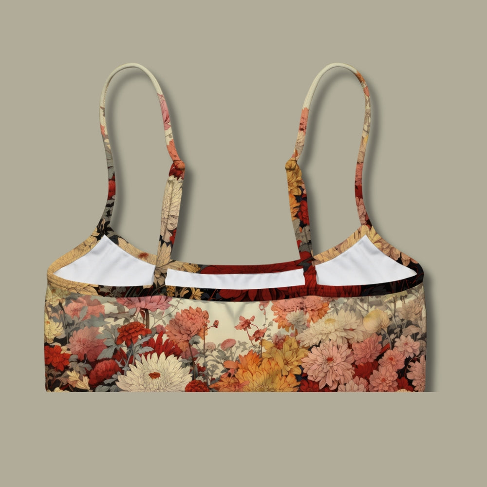 Brassière bretelles droites Romantique