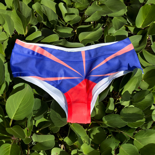 Monokini / culotte Hibiscus