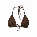 Top Triangle Bronze Pailleté / Noir