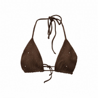 Top Triangle Bronze Pailleté / Noir
